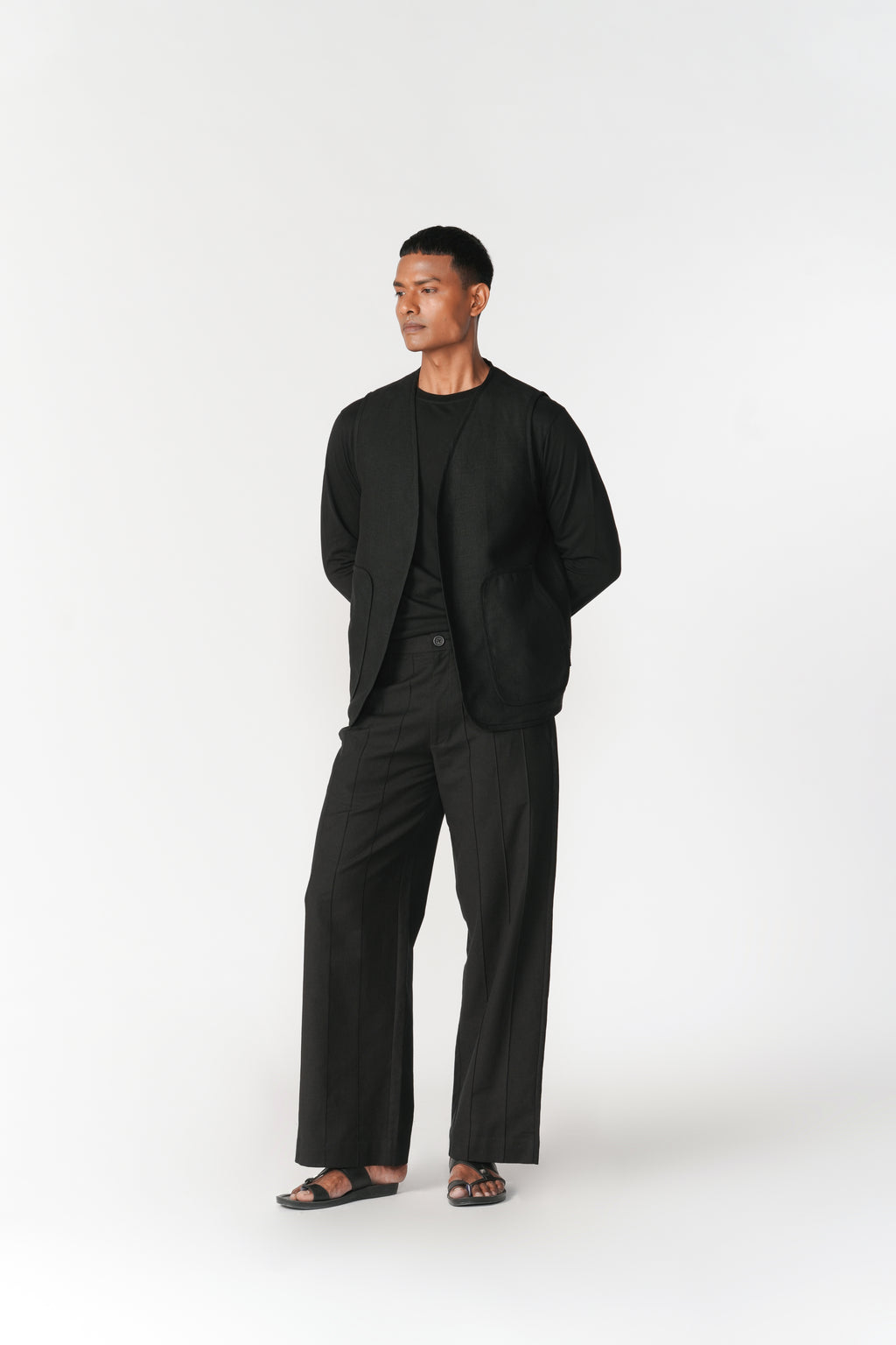 Reversible Linen-Chenille Vest