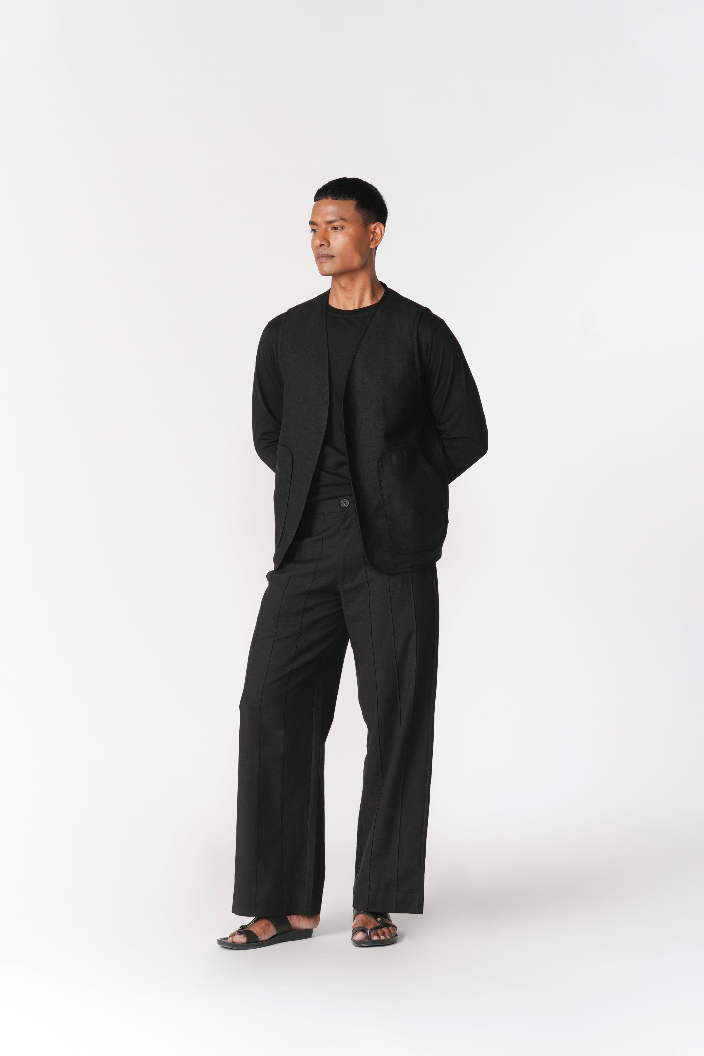 Reversible Linen-Chenille Vest