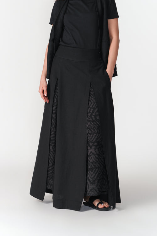 Chenille Layered Skirt Pants