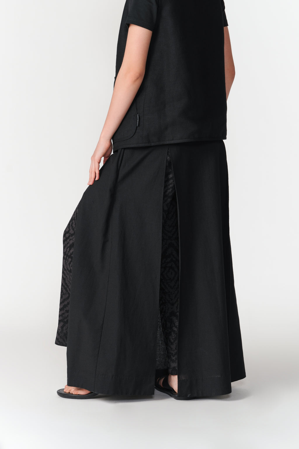 Chenille Layered Skirt Pants