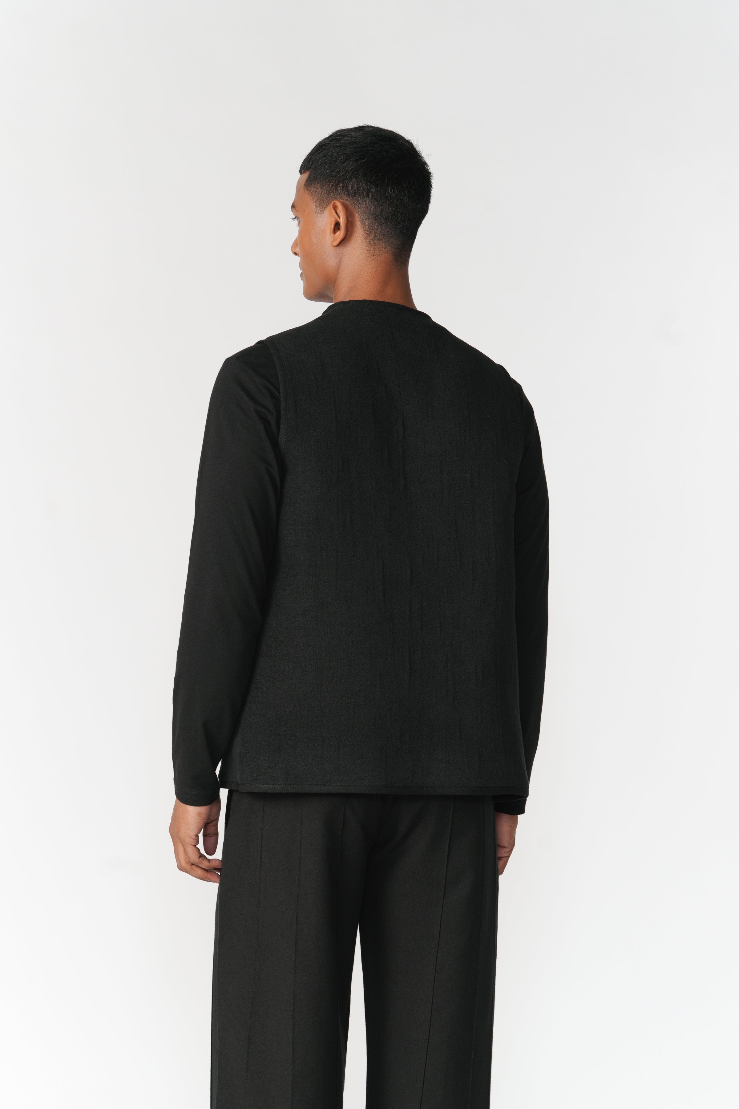 Reversible Linen-Chenille Vest