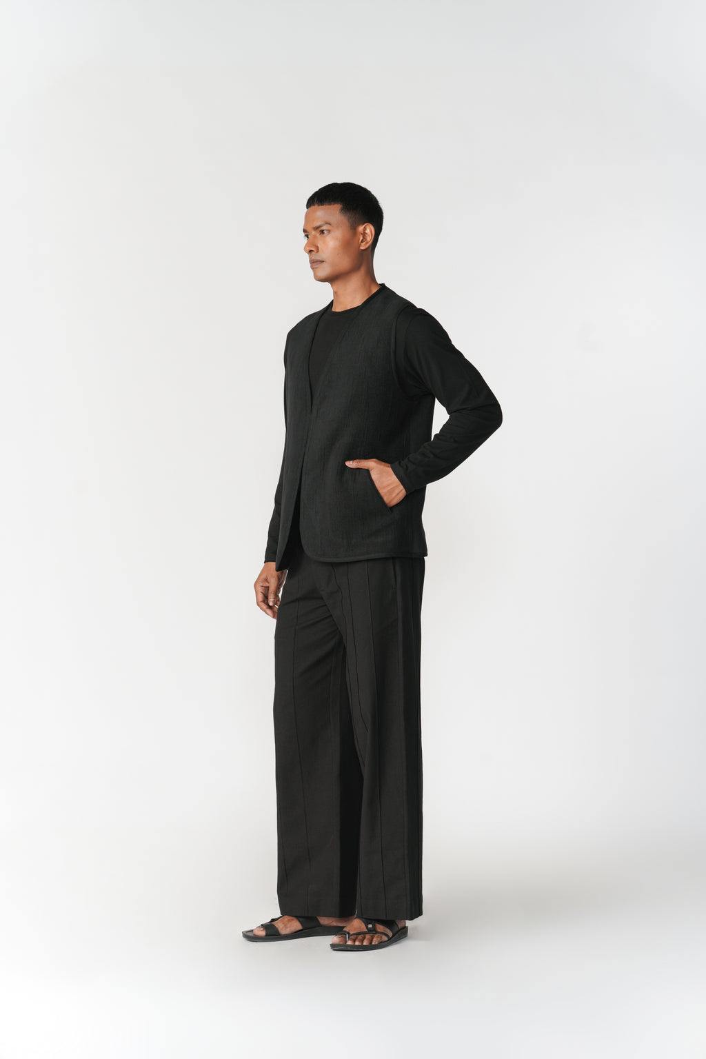 Reversible Linen-Chenille Vest
