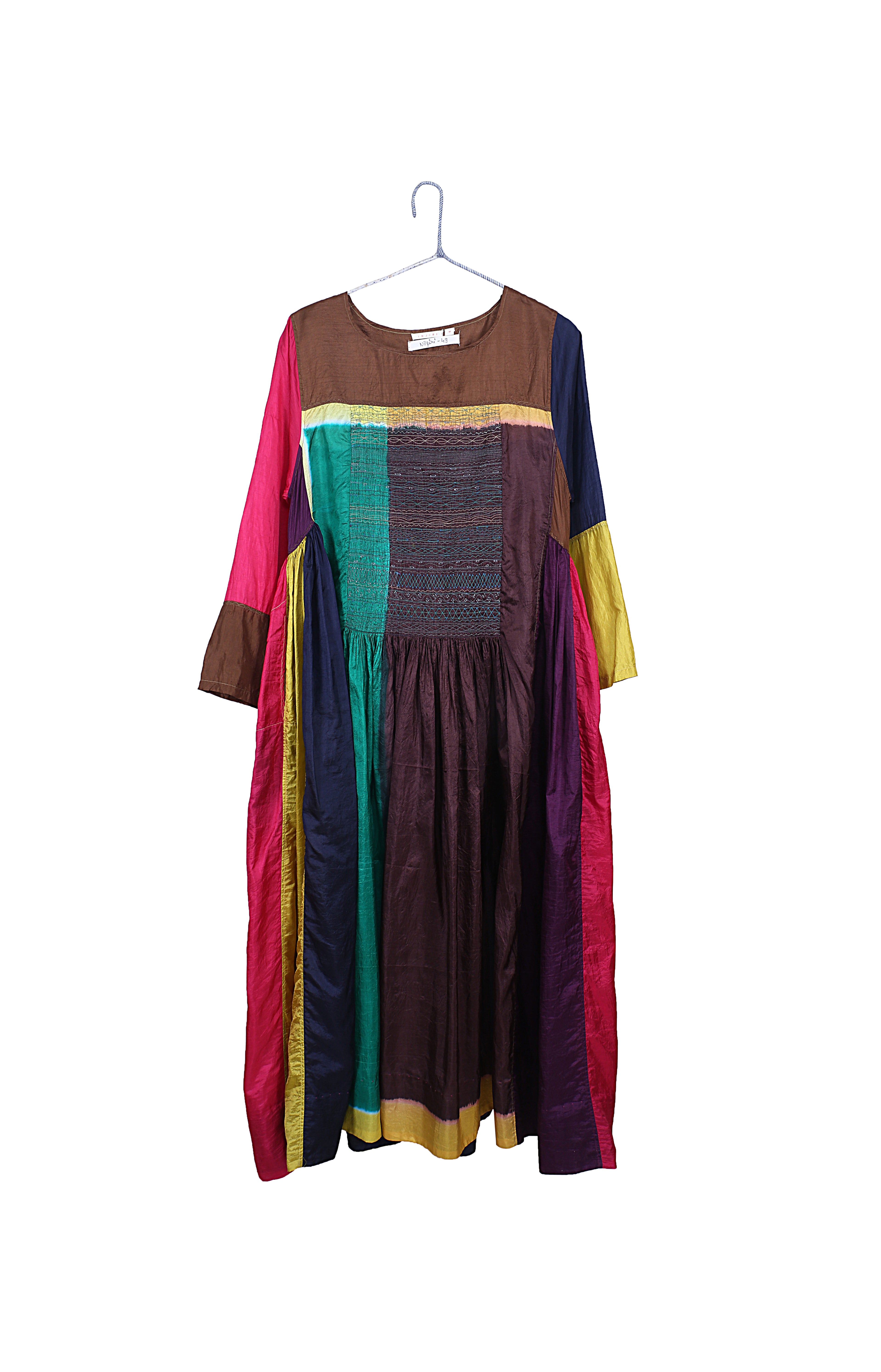 Nilgiri 49 Multi Clamp Dye Silk Dress