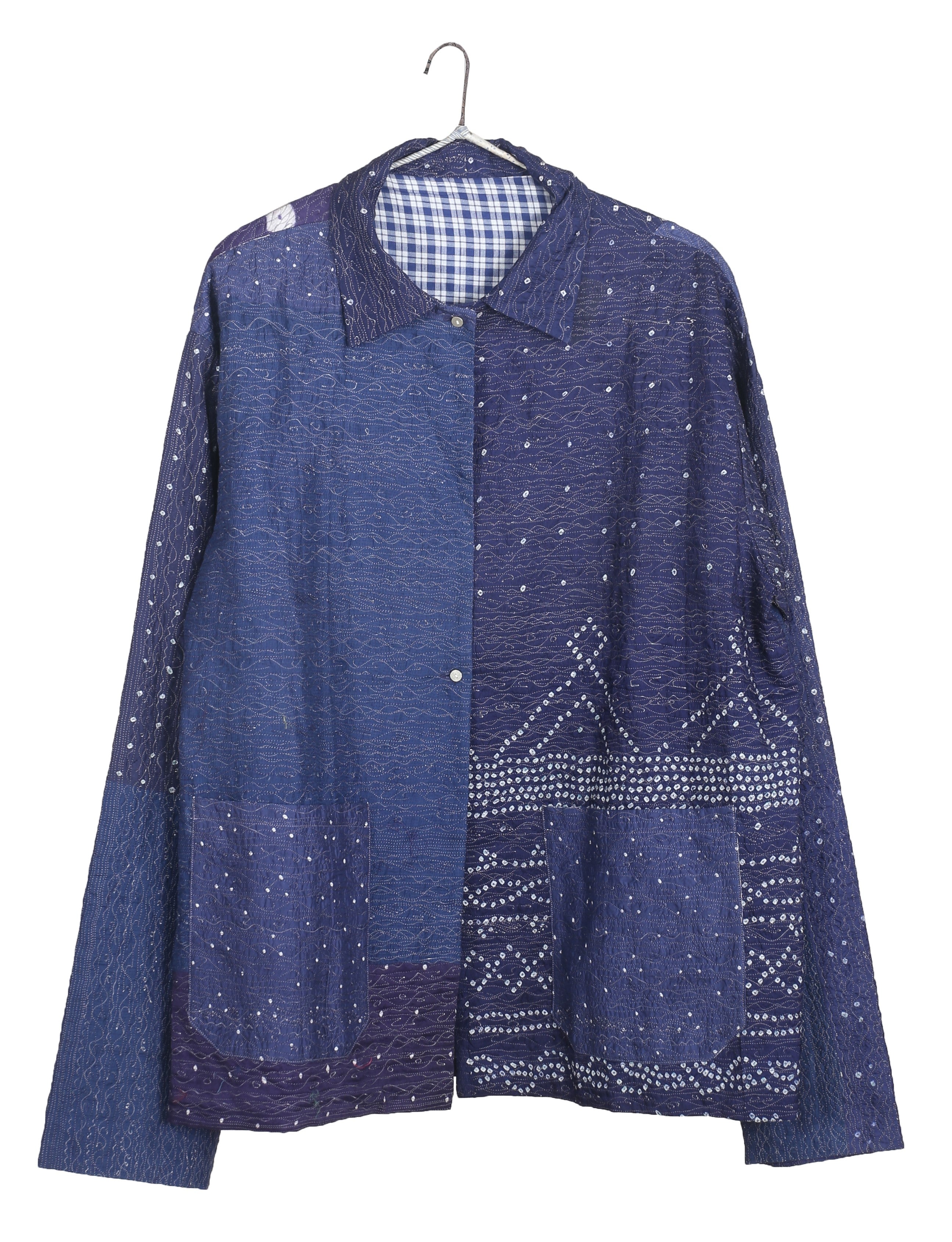 Kanni 22 Indigo Multi Bandhani Jacket