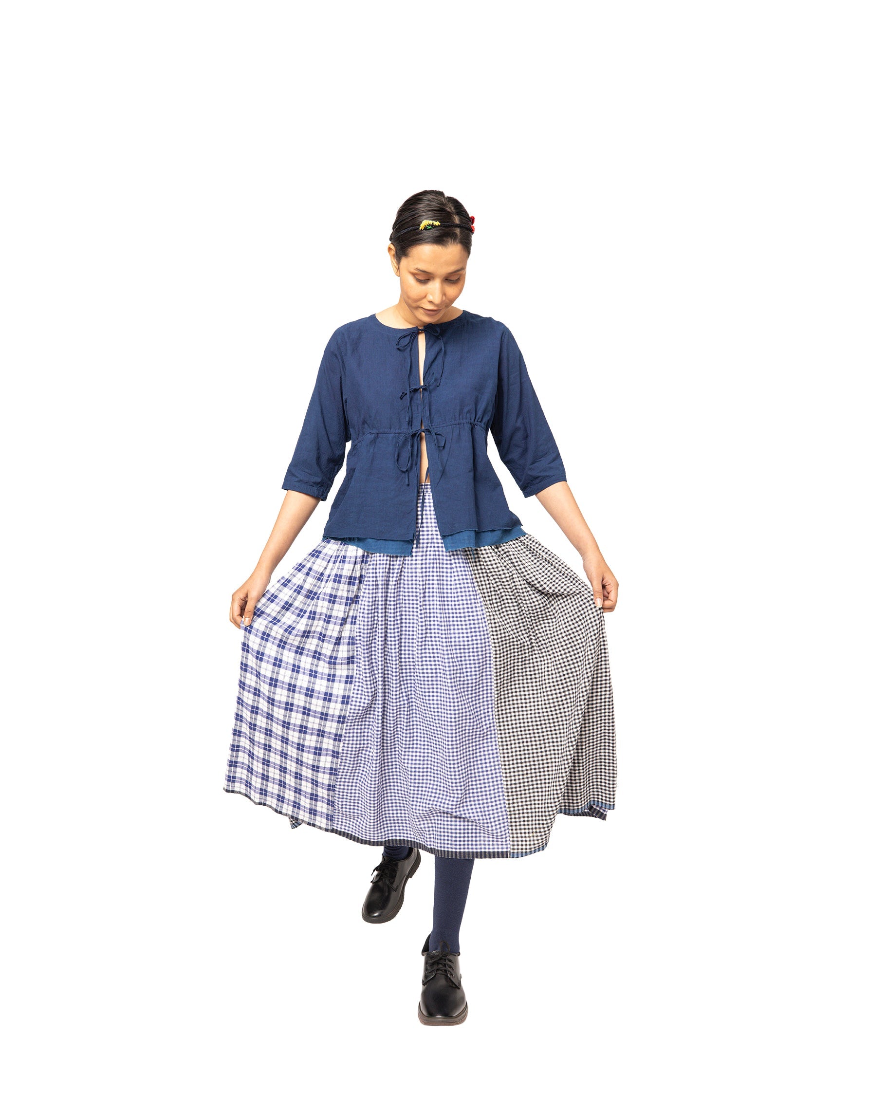 Indigo Bow Shirt