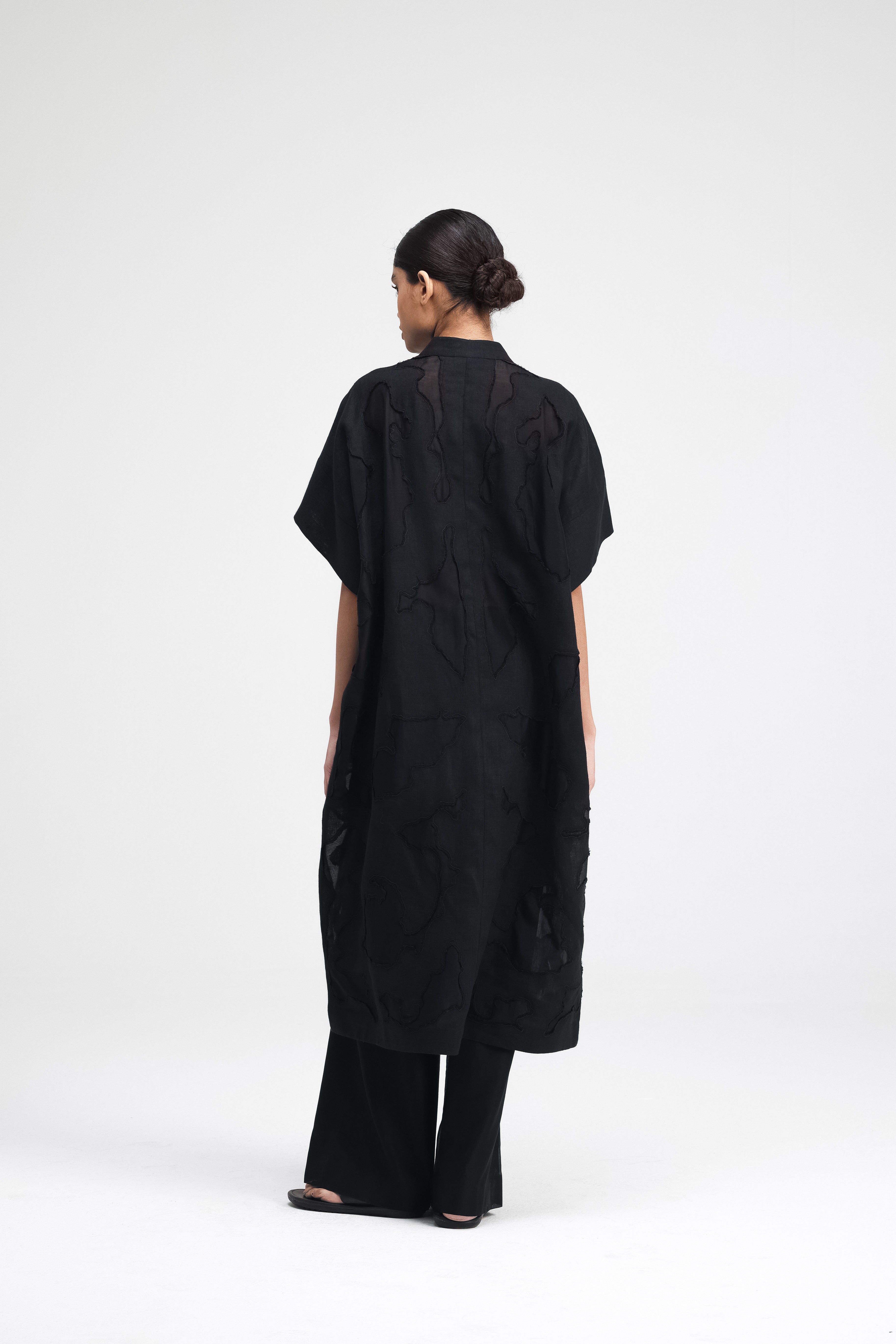 Izumi Hand-Embroidered Long Shirt