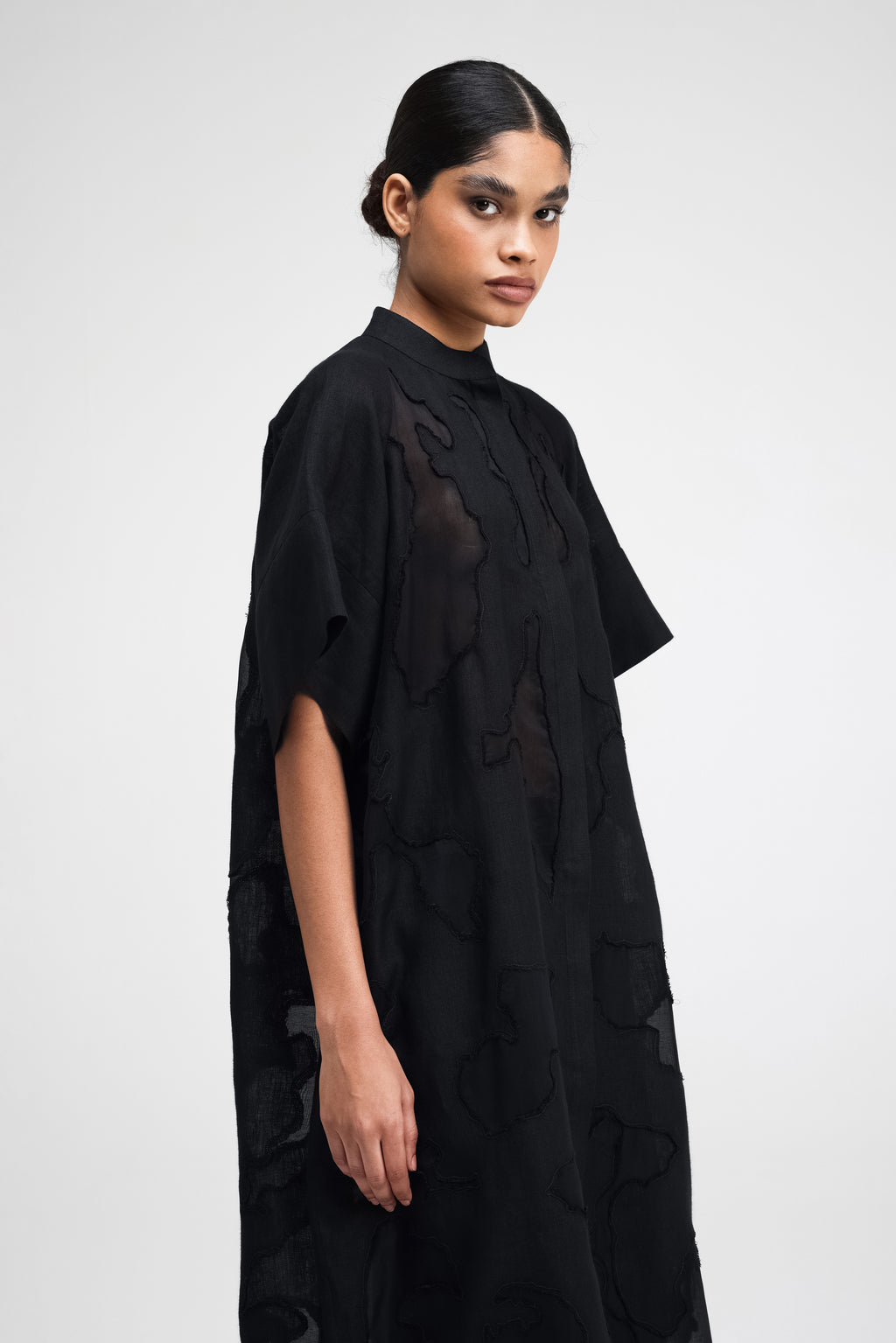 Izumi Hand-Embroidered Long Shirt